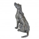 Bronze Dog Sculpture: Sitting Labrador II by Sue Maclaurin