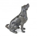 Bronze Dog Sculpture: Sitting Labrador II by Sue Maclaurin