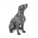 Bronze Dog Sculpture: Sitting Labrador II by Sue Maclaurin