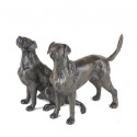 Bronze Dog Sculpture: Sitting Labrador II by Sue Maclaurin