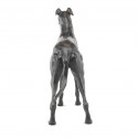 Bronze Dog Sculpture: Standing Greyhound