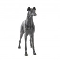 Bronze Dog Sculpture: Standing Greyhound