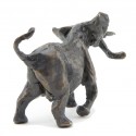 Bronze Elephant Sculpture: Bull Elephant Maquette by Jonathan Sanders