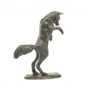 Bronze Fox Sculpture: Pouncing Fox Maquette