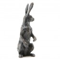 Bronze Hare Sculpture: Alert Hare Maquette by Sue Maclaurin