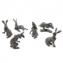 Bronze Hare Sculpture: Alert Hare Maquette by Sue Maclaurin