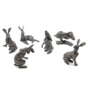 Bronze Hare Sculpture: Racing Hare Maquette by Sue Maclaurin