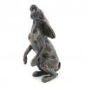 Bronze Hare Sculpture: Moon Gazing Hare Maquette by Sue Maclaurin