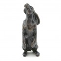 Bronze Hare Sculpture: Moon Gazing Hare Maquette by Sue Maclaurin