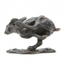 Bronze Hare Sculpture: Racing Hare Maquette by Sue Maclaurin