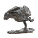 Bronze Hare Sculpture: Racing Hare Maquette by Sue Maclaurin