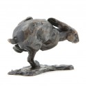 Bronze Hare Sculpture: Racing Hare Maquette by Sue Maclaurin