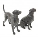 Bronze Dog Sculpture: Standing Labrador by Sue Maclaurin