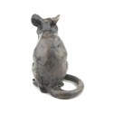 Bronze Mouse Sculpture: Sitting Mouse Maquette by Sue Maclaurin