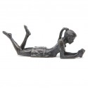 Wedgwood Museum Original Bronze Sculpture: Girl Reading Book by Jonathan Sanders