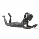 Wedgwood Museum Original Bronze Sculpture: Large Girl Reading Book by Jonathan Sanders