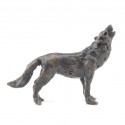 Bronze Wolf Sculpture: Howling Wolf Maquette by Jonathan Sanders