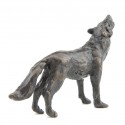 Bronze Wolf Sculpture: Howling Wolf Maquette by Jonathan Sanders