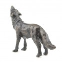 Bronze Wolf Sculpture: Howling Wolf Maquette by Jonathan Sanders