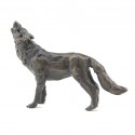 Bronze Wolf Sculpture: Howling Wolf Maquette by Jonathan Sanders