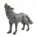 Bronze Wolf Sculpture: Howling Wolf Maquette by Jonathan Sanders