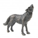 Bronze Wolf Sculpture: Howling Wolf Maquette by Jonathan Sanders