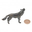 Bronze Wolf Sculpture: Howling Wolf Maquette by Jonathan Sanders