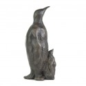 Bronze Bird Sculpture: Penguin and Baby by Sue Maclaurin