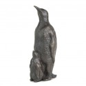 Bronze Bird Sculpture: Penguin and Baby by Sue Maclaurin