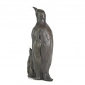 Bronze Bird Sculpture: Penguin and Baby by Sue Maclaurin