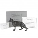 Bronze Dog Sculpture: Standing German Shepherd by Sue Maclaurin