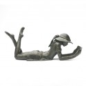 Wedgwood Museum Original Bronze Sculpture: Large Lying Girl by Jonathan Sanders