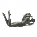 Wedgwood Museum Original Bronze Sculpture: Large Lying Girl by Jonathan Sanders