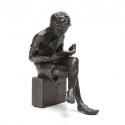 Wedgwood Museum Original Bronze Sculpture: Seated Boy by Jonathan Sanders