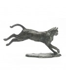 Bronze Cat Sculpture: Bounding Cat by Sue Maclaurin