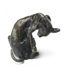 Bronze Cat Sculpture: Washing Cat by Sue Maclaurin