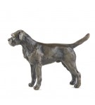 Bronze Dog Sculpture: Border Terrier