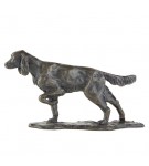 Bronze Dog Sculpture: Setter