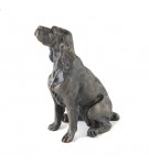 Bronze Dog Sculpture: Sitting Cocker Spaniel II (Docked)