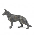 Bronze Dog Sculpture: Standing German Shepherd by Sue Maclaurin