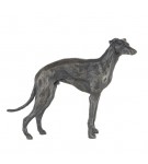 Bronze Dog Sculpture: Standing Whippet by Sue Maclaurin