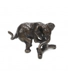 Bronze Elephant Sculpture: Playing Elephant by Jonathan Sanders