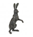 Bronze Hare Sculpture: Alert Hare III 