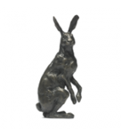 Bronze Hare Sculpture: Large Alert Hare by Sue Maclaurin