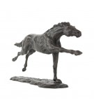 Bronze Horse Sculpture: Flying Thoroughbred