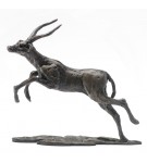 Bronze Impala Sculpture: Leaping Impala by Jonathan Sanders