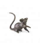 Bronze Mouse Sculpture: Sitting Mouse by Jonathan Sanders