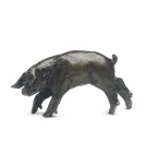 Bronze Pig Sculpture: Piglet Head Left by Sue Maclaurin