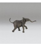 Bronze Elephant Sculpture: Large Walking Baby Elephant by Jonathan Sanders