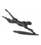 Bronze Cheetah Sculpture: Flying Cheetah II by Jonathan Sanders